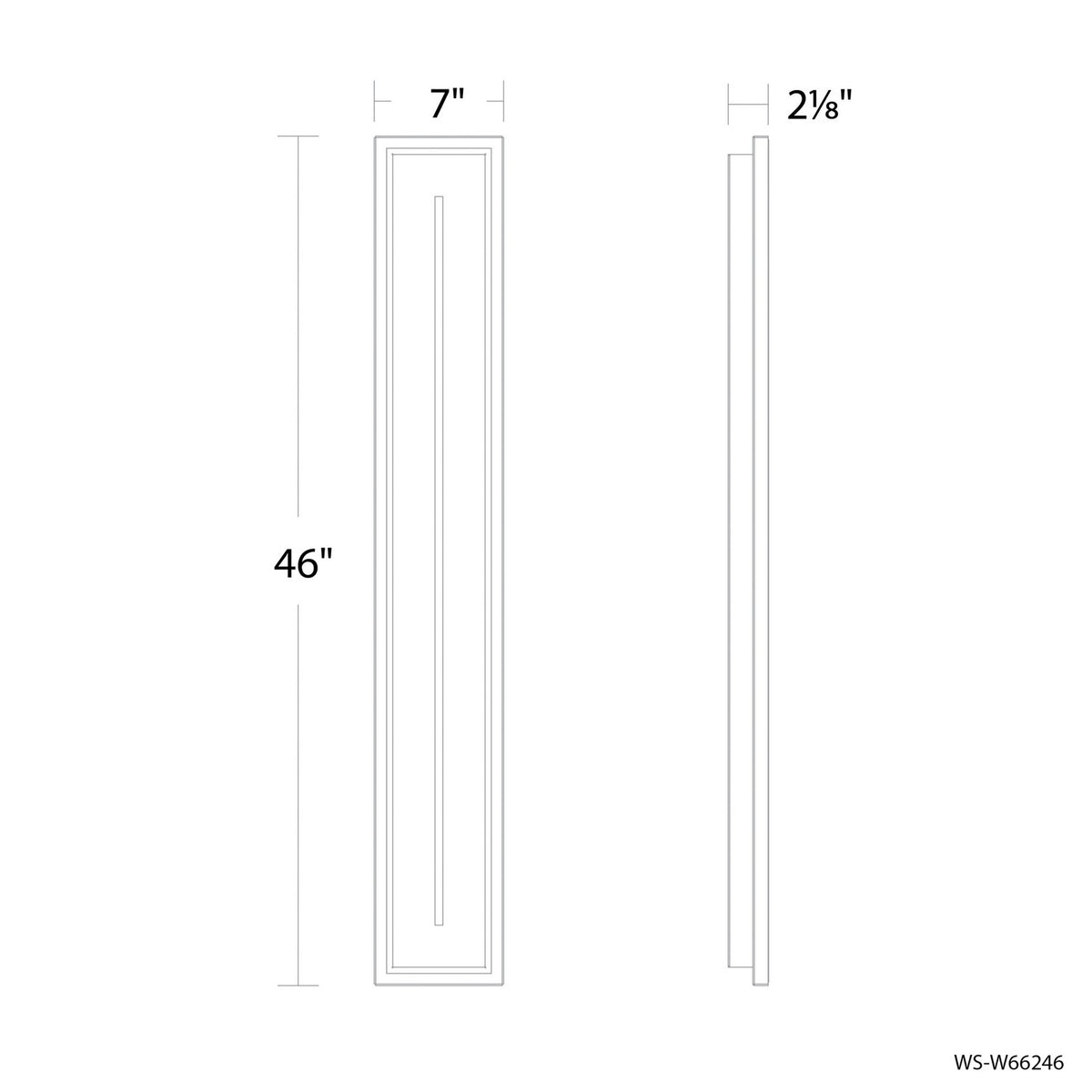 Modern Forms - WS-W66246-40-BK - LED Outdoor Wall Sconce - Midnight - Black