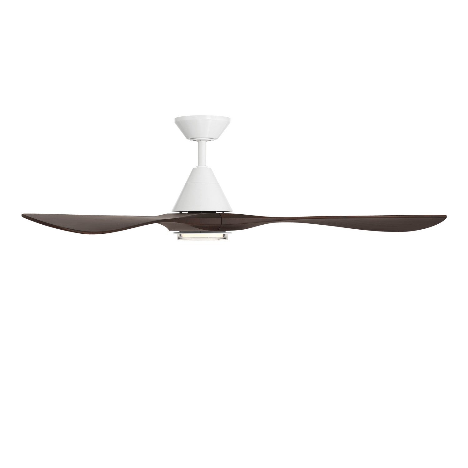 Modern Forms Fans - FR-D2504-60L-MW/DW - 60"Ceiling Fan - Carve - Matte White/Dark Walnut