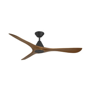 Modern Forms Fans - FR-D2504-60-MB/DK - 60" Ceiling Fan - Carve - Matte Black/Distressed Koa