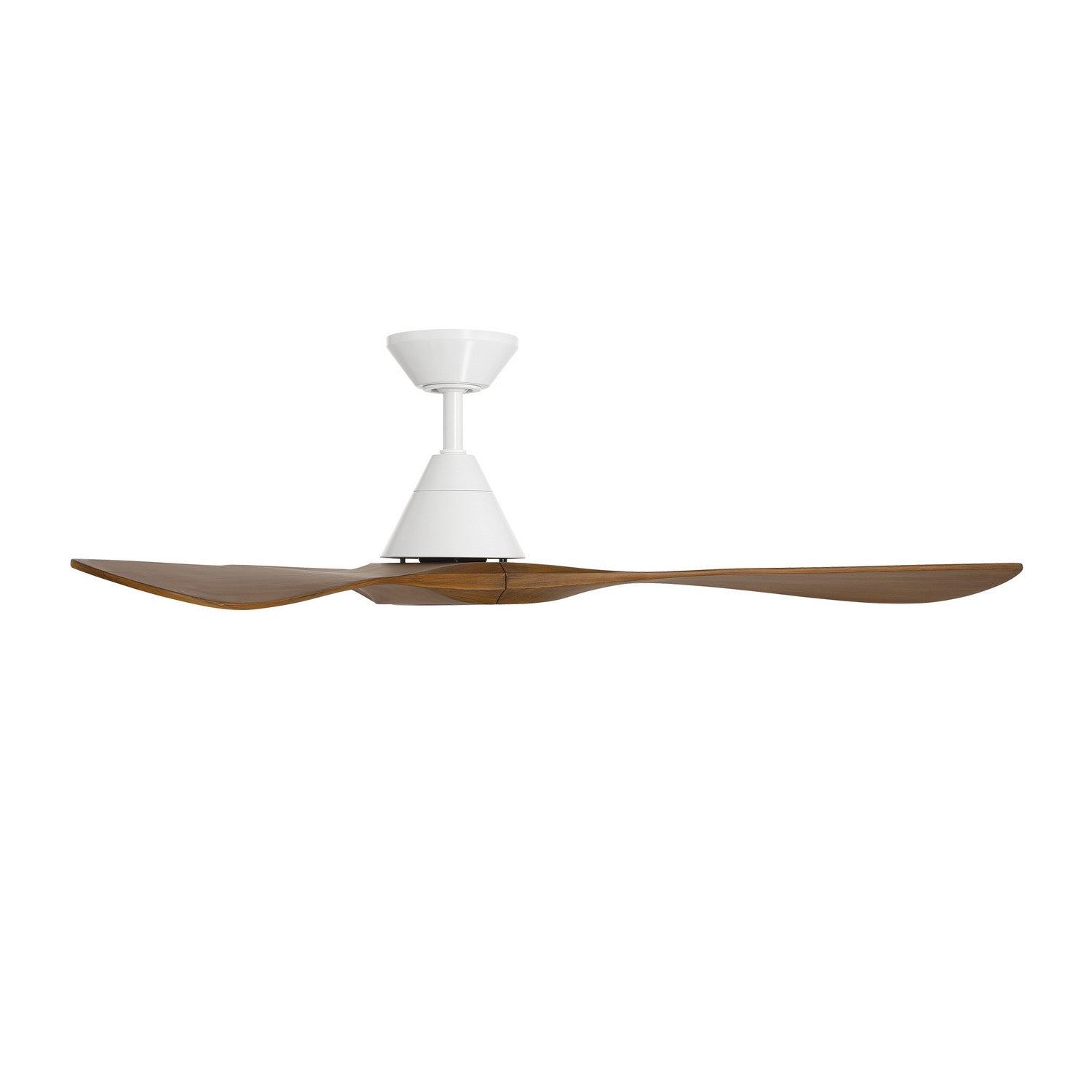 Modern Forms Fans - FR-D2504-60-MW/DK - 60"Ceiling Fan - Carve - Matte White/Distressed Koa
