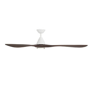 Modern Forms Fans - FR-D2504-72L-MW/DW - 72"Ceiling Fan - Carve - Matte White/Dark Walnut
