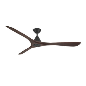 Modern Forms Fans - FR-D2504-72-MB/DW - 72"Ceiling Fan - Carve - Matte Black/Dark Walnut
