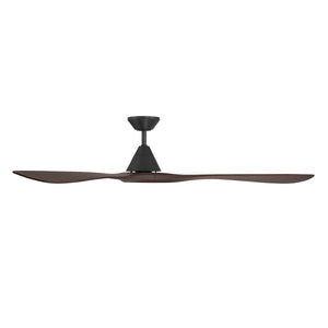 Modern Forms Fans - FR-D2504-72-MB/DW - 72"Ceiling Fan - Carve - Matte Black/Dark Walnut