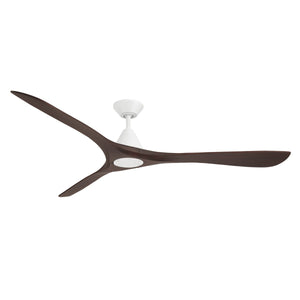 Modern Forms Fans - FR-D2504-72-MW/DW - 72"Ceiling Fan - Carve - Matte White/Dark Walnut