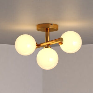 Vaxcel - C0318 - Three Light Semi-Flush Mount - Graham - Harvest Gold