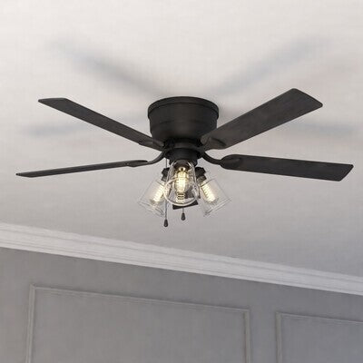 Vaxcel - F0128 - 52"Ceiling Fan - Cromwell - Matte Black