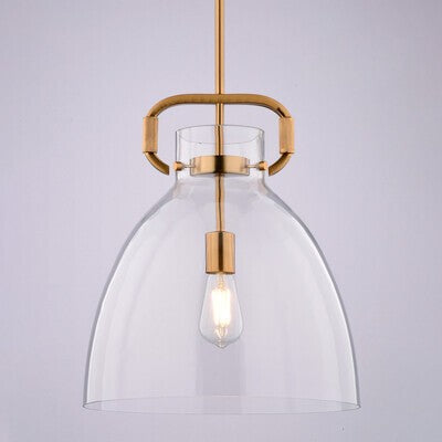 Vaxcel - P0431 - One Light Pendant - Madrona - Muted Brass