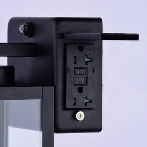 Vaxcel - T0786 - One Light Outdoor Wall Mount - Lombard - Textured Black