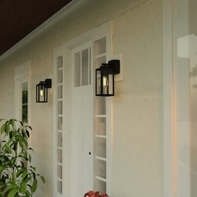 Vaxcel - T0786 - One Light Outdoor Wall Mount - Lombard - Textured Black