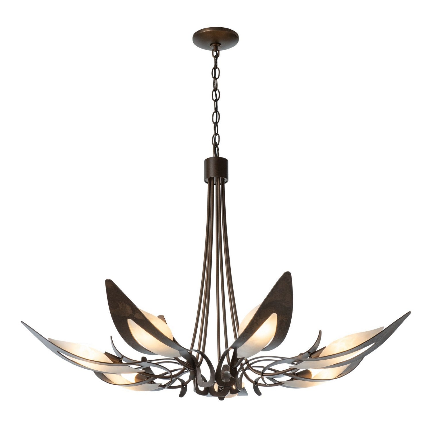 Hubbardton Forge - 101320-SKT-05-BB0823 - Parasol 7-Light Chandelier - Parasol - Bronze