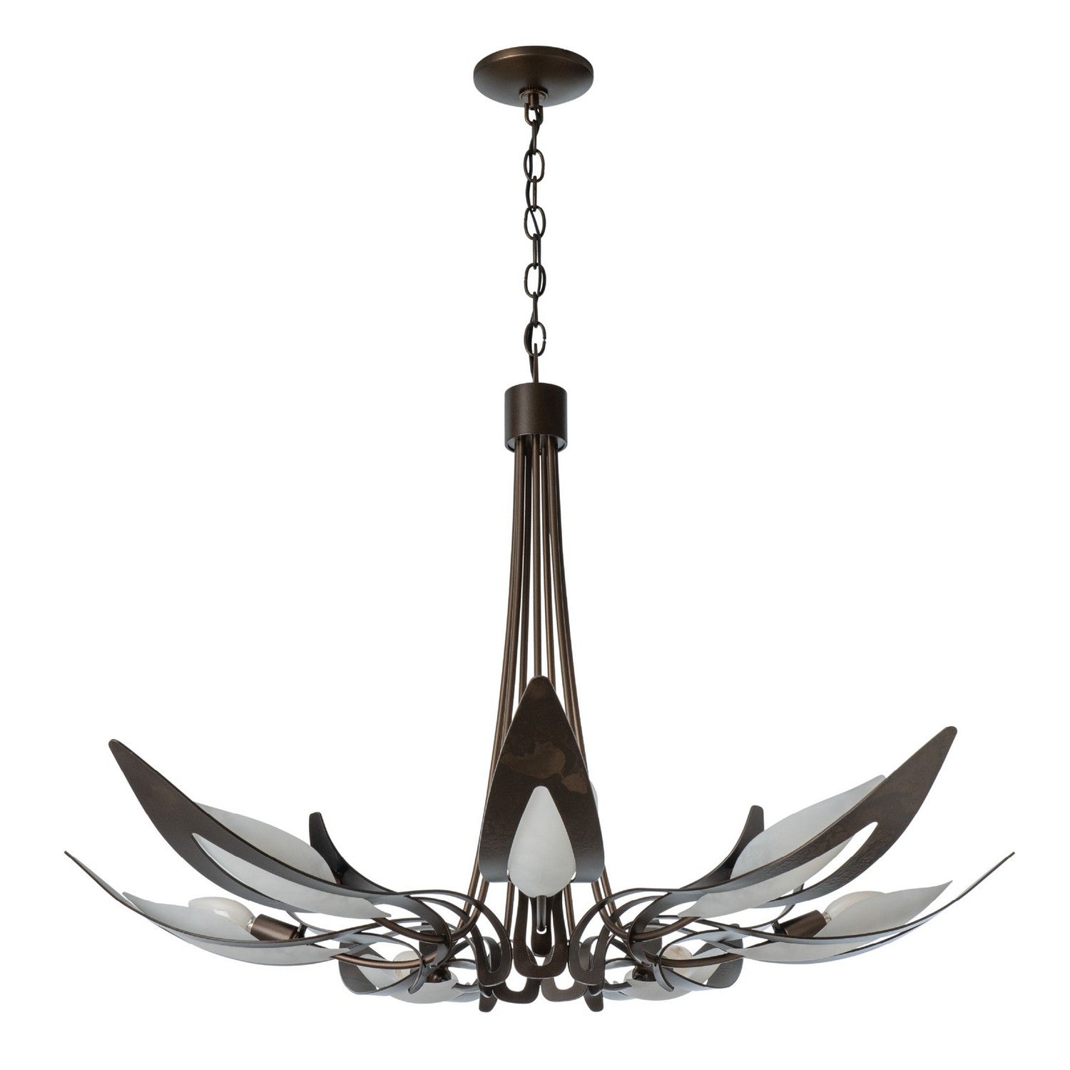 Hubbardton Forge - 101320-SKT-05-BB0823 - Parasol 7-Light Chandelier - Parasol - Bronze