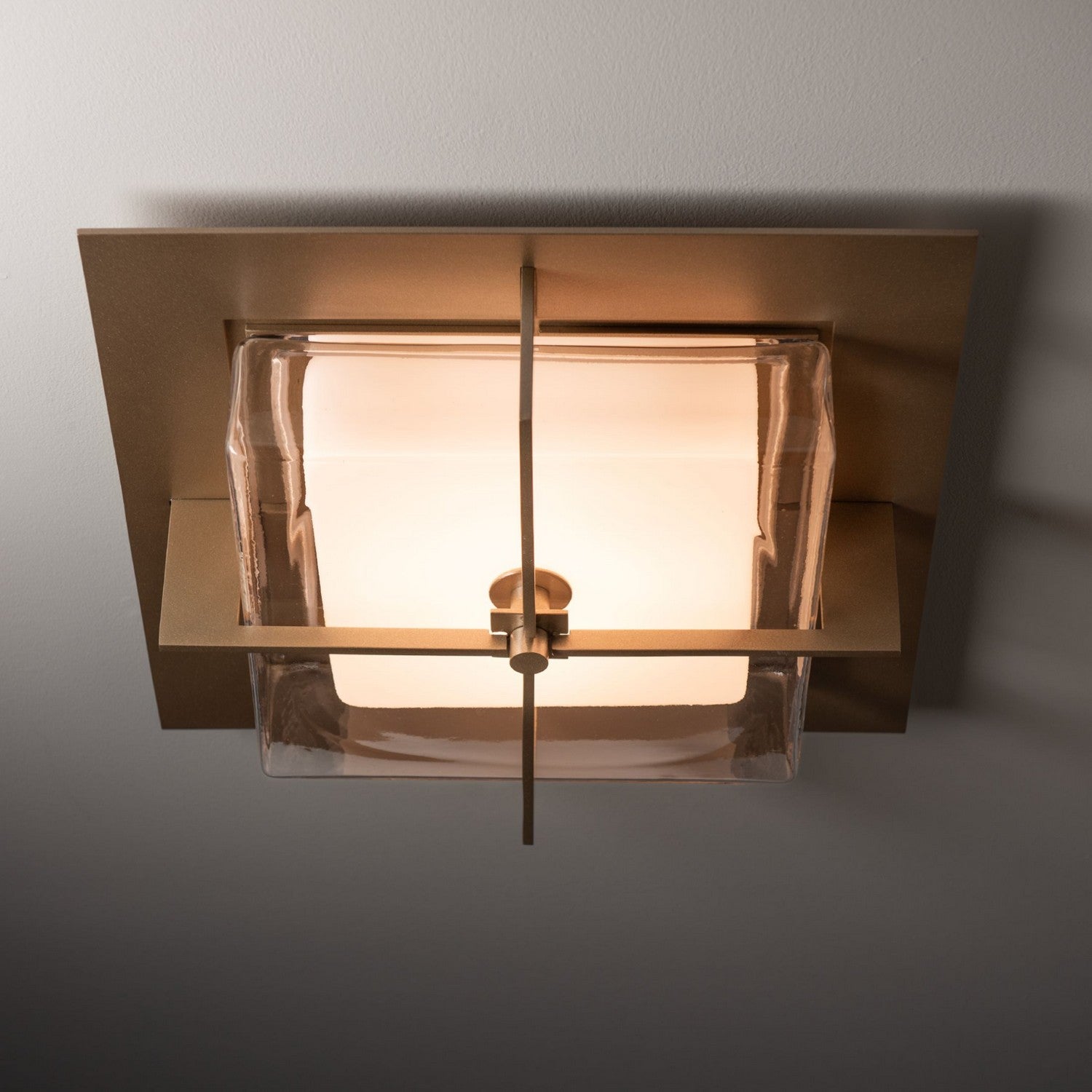 Hubbardton Forge - 126400-LED-84-ZM0827 - Axis Flush Mount - Axis - Soft Gold