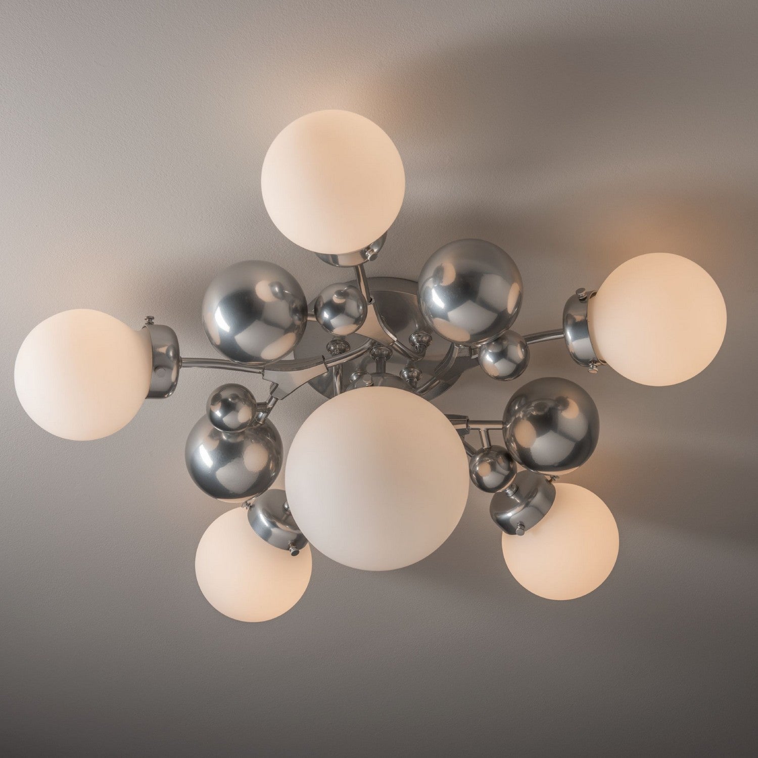 Hubbardton Forge - 128716-SKT-85-GG0639 - Sprig 6-Light Semi-Flush - Sprig - Sterling