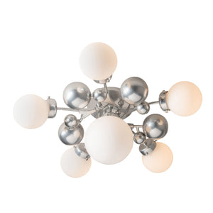 Hubbardton Forge - 128716-SKT-85-GG0639 - Six Light Semi-Flush Mount - Sprig - Sterling