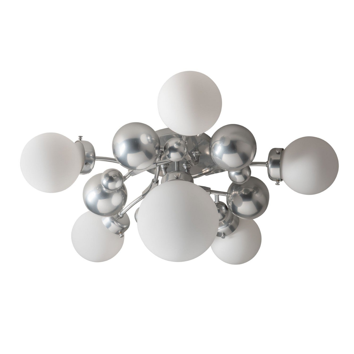 Hubbardton Forge - 128716-SKT-85-GG0639 - Six Light Semi-Flush Mount - Sprig - Sterling