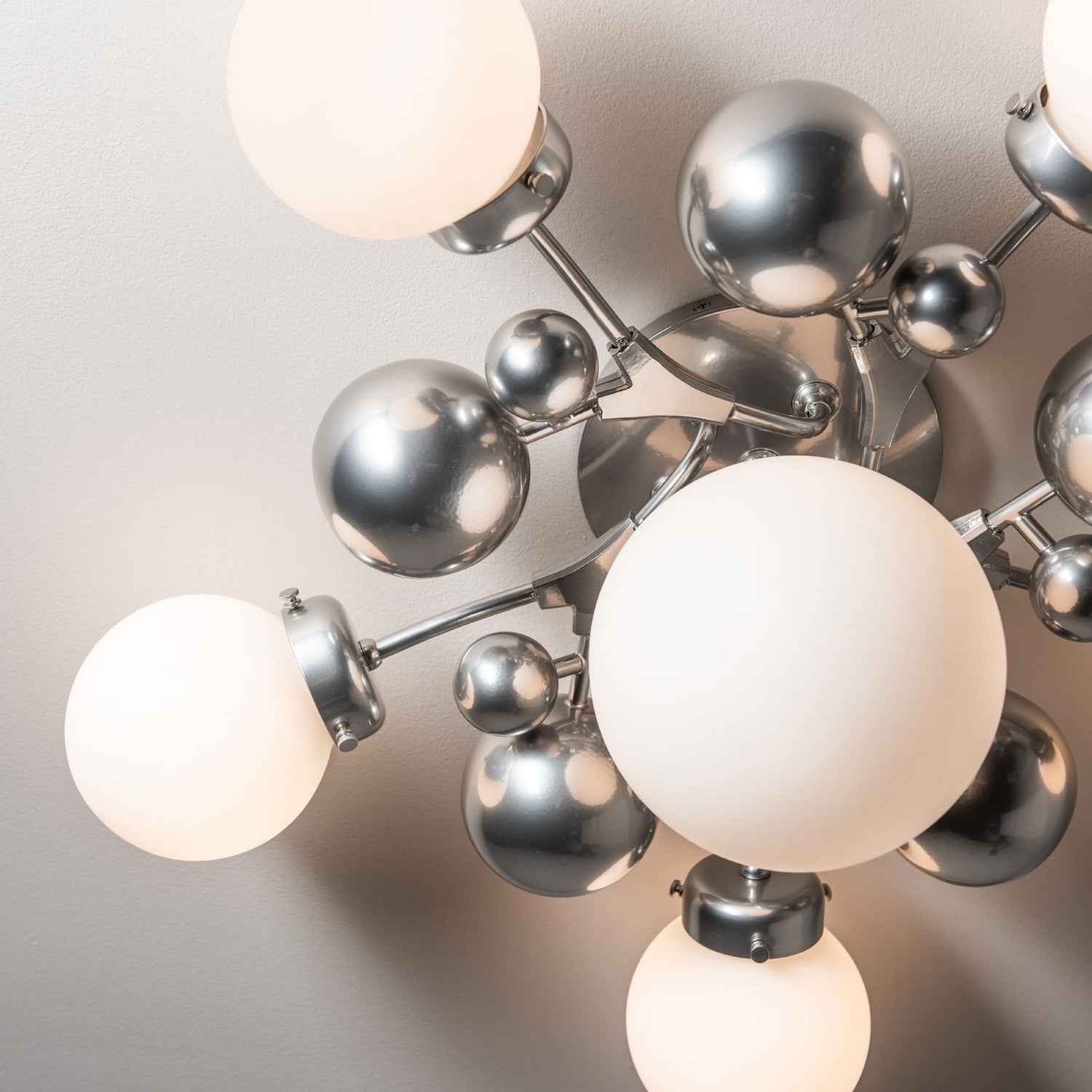 Hubbardton Forge - 128716-SKT-85-GG0639 - Six Light Semi-Flush Mount - Sprig - Sterling