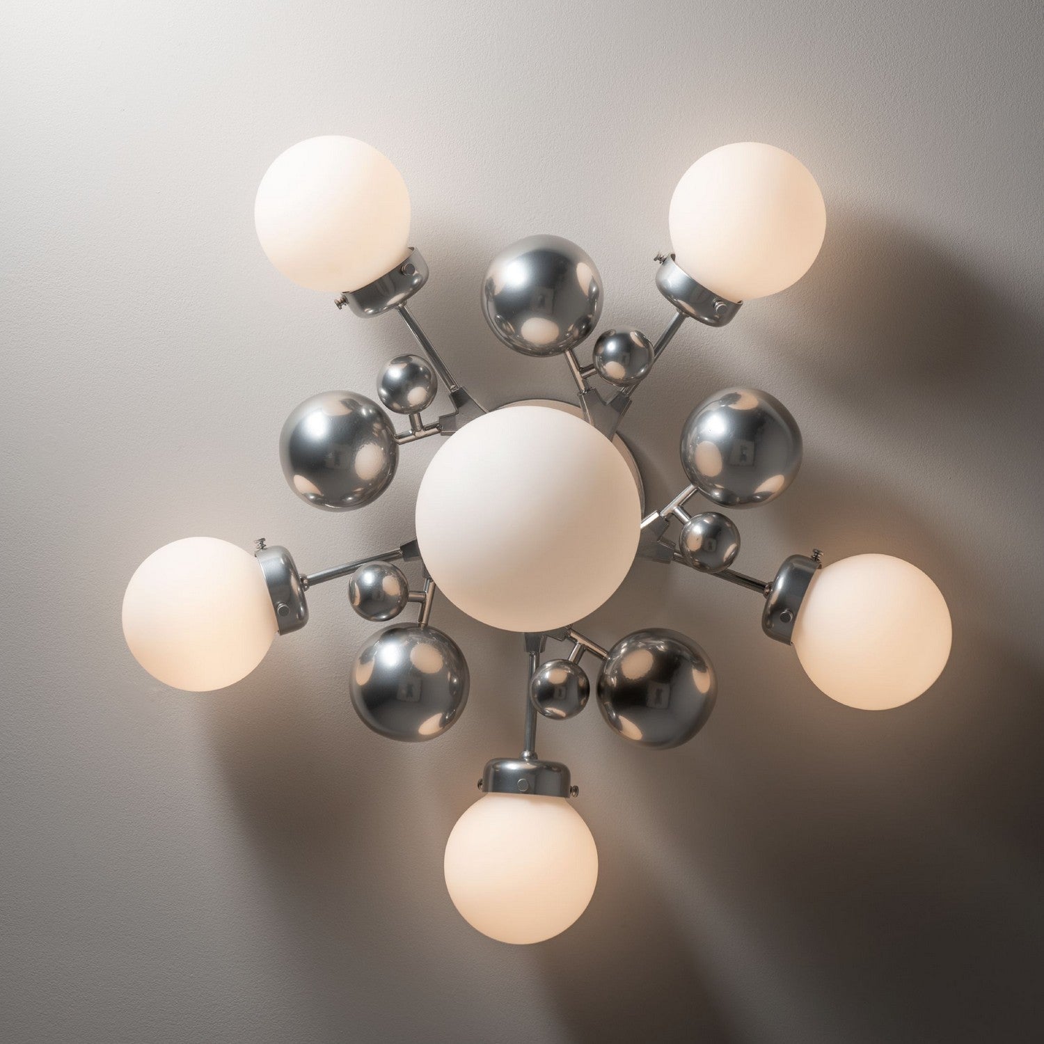 Hubbardton Forge - 128716-SKT-85-GG0639 - Sprig 6-Light Semi-Flush - Sprig - Sterling