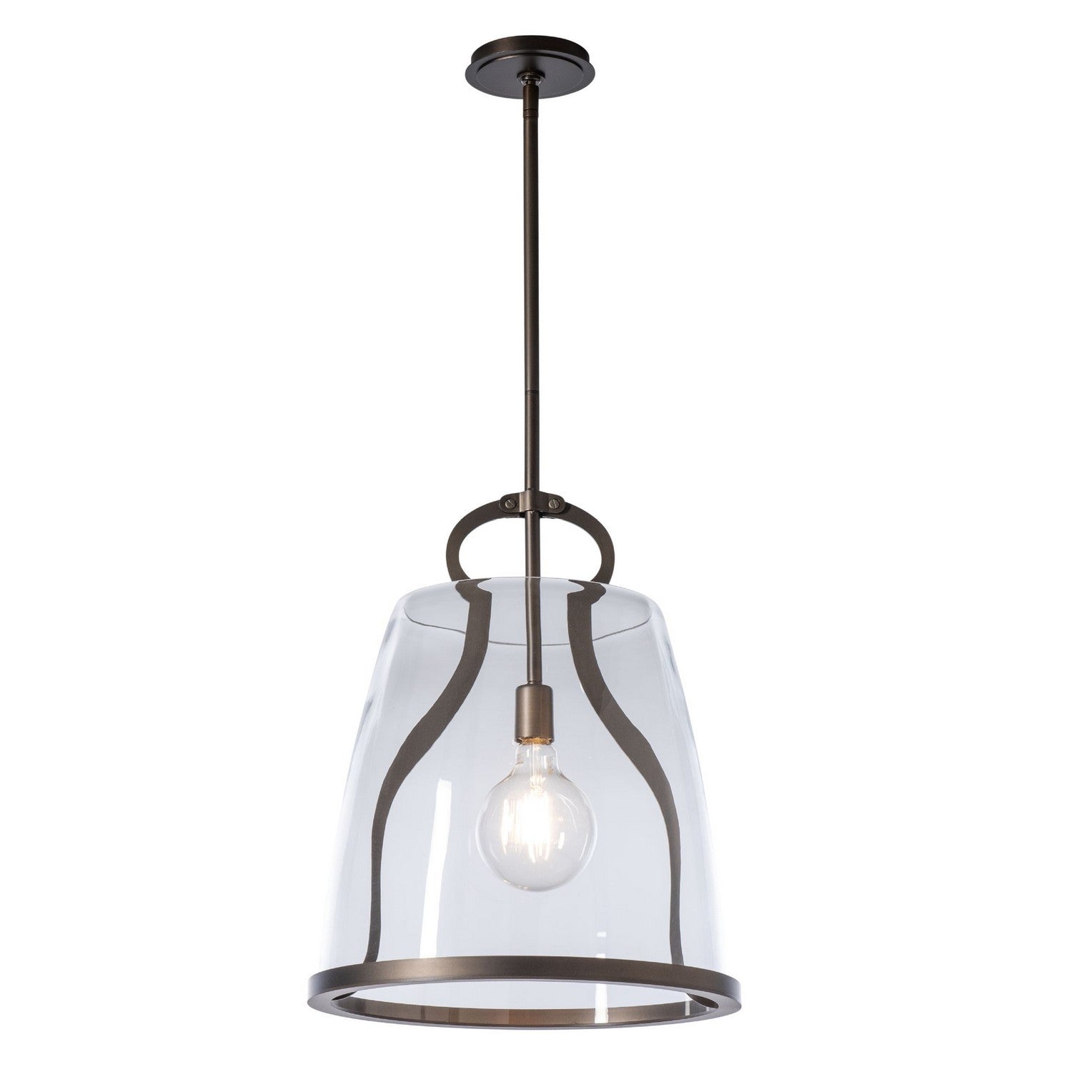 Hubbardton Forge - 131066-SKT-MULT-07-ZM0819 - Caliper Large Pendant - Caliper - Dark Smoke