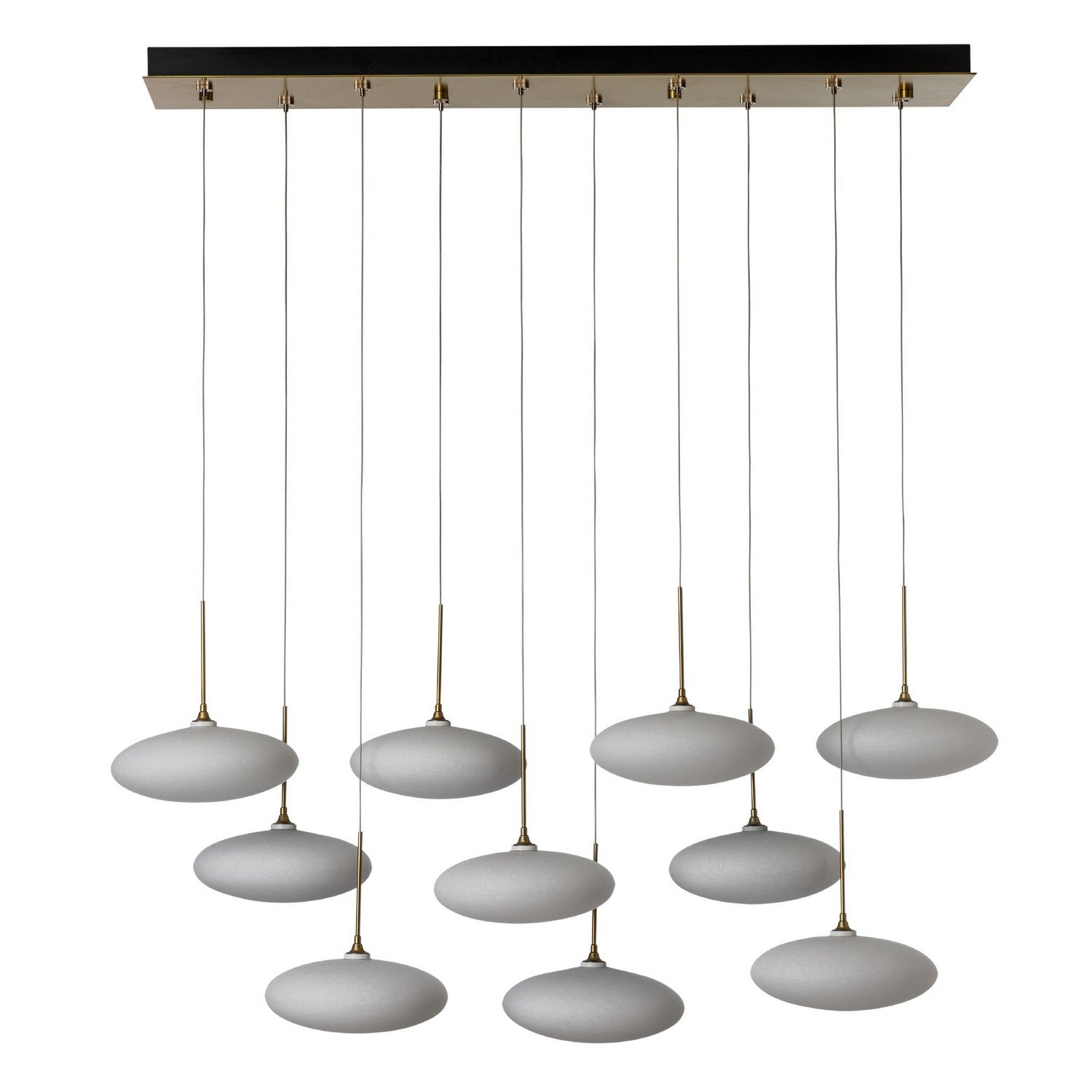 Hubbardton Forge - 131148-SKT-STND-86-GS0818 - Clouds 10-Light Pendant - Clouds - Modern Brass