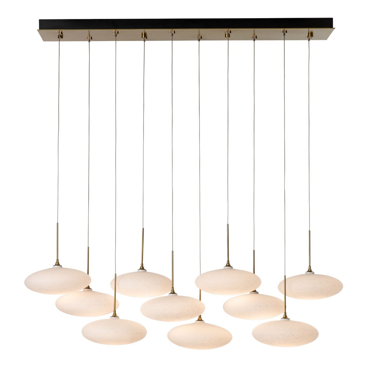 Hubbardton Forge - 131148-SKT-STND-86-GS0818 - Clouds 10-Light Pendant - Clouds - Modern Brass