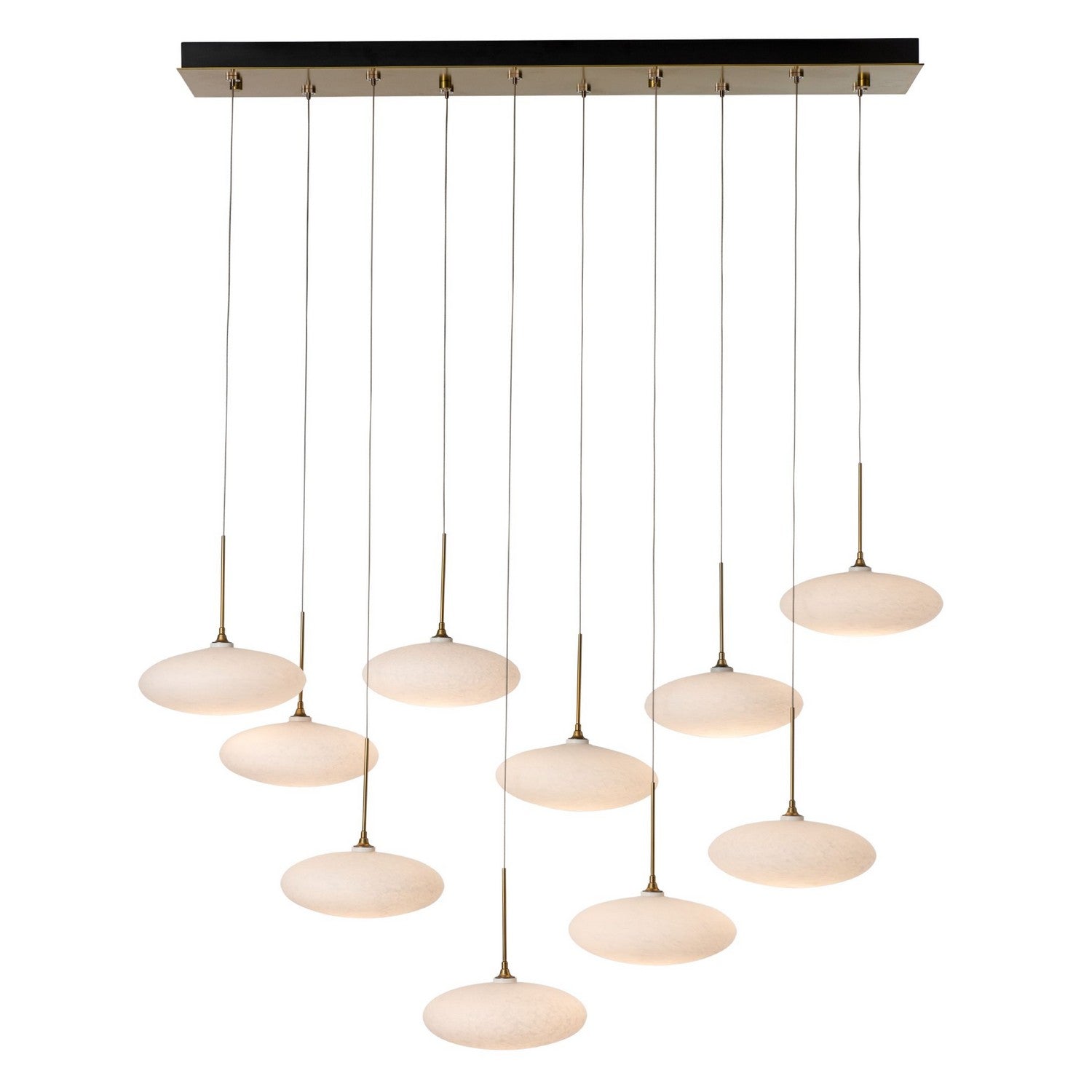 Hubbardton Forge - 131148-SKT-STND-86-GS0818 - Clouds 10-Light Pendant - Clouds - Modern Brass