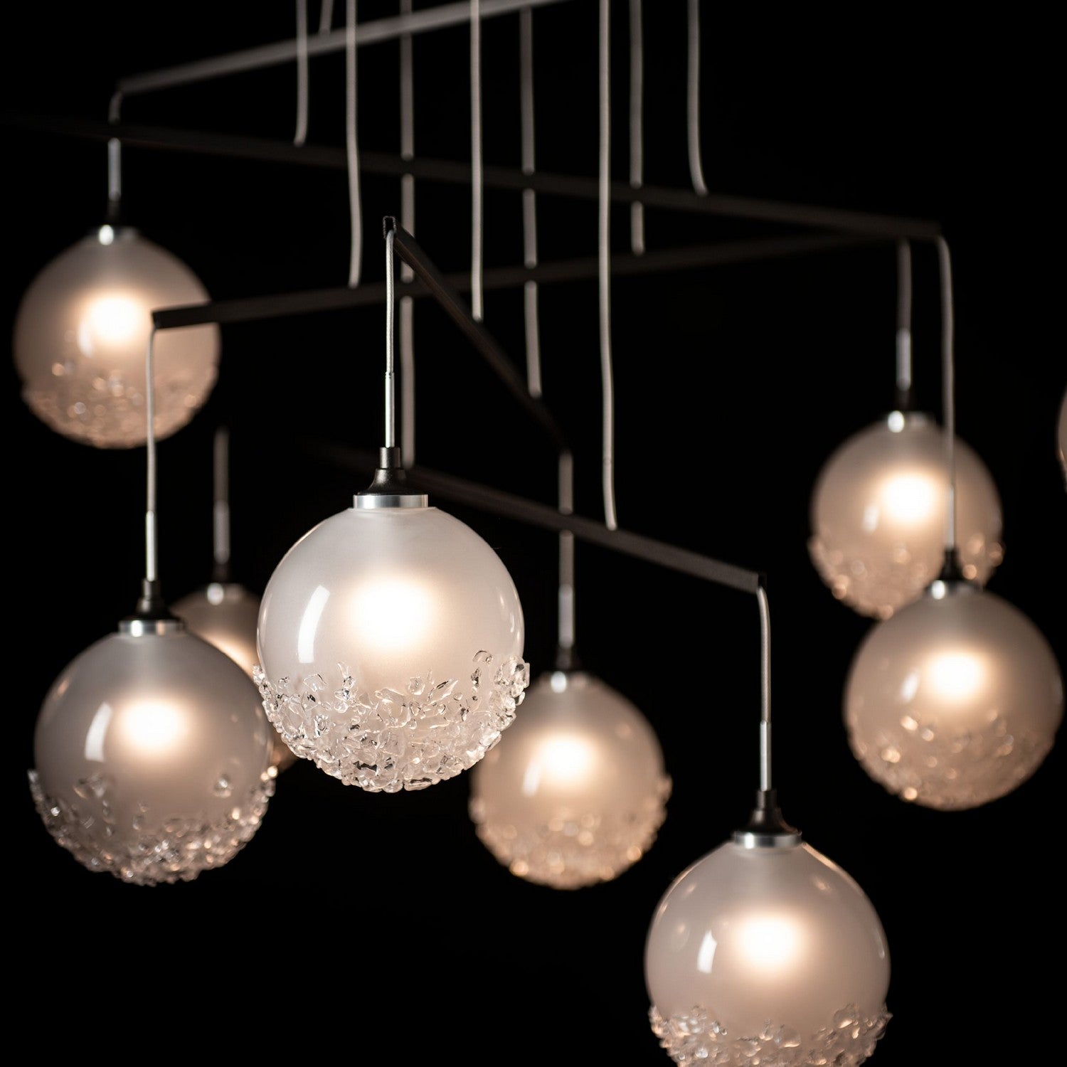Hubbardton Forge - 131151-SKT-STND-14-FD0750 - Fritz Globe 10-Light Mobile Pendant - Fritz - Oil Rubbed Bronze
