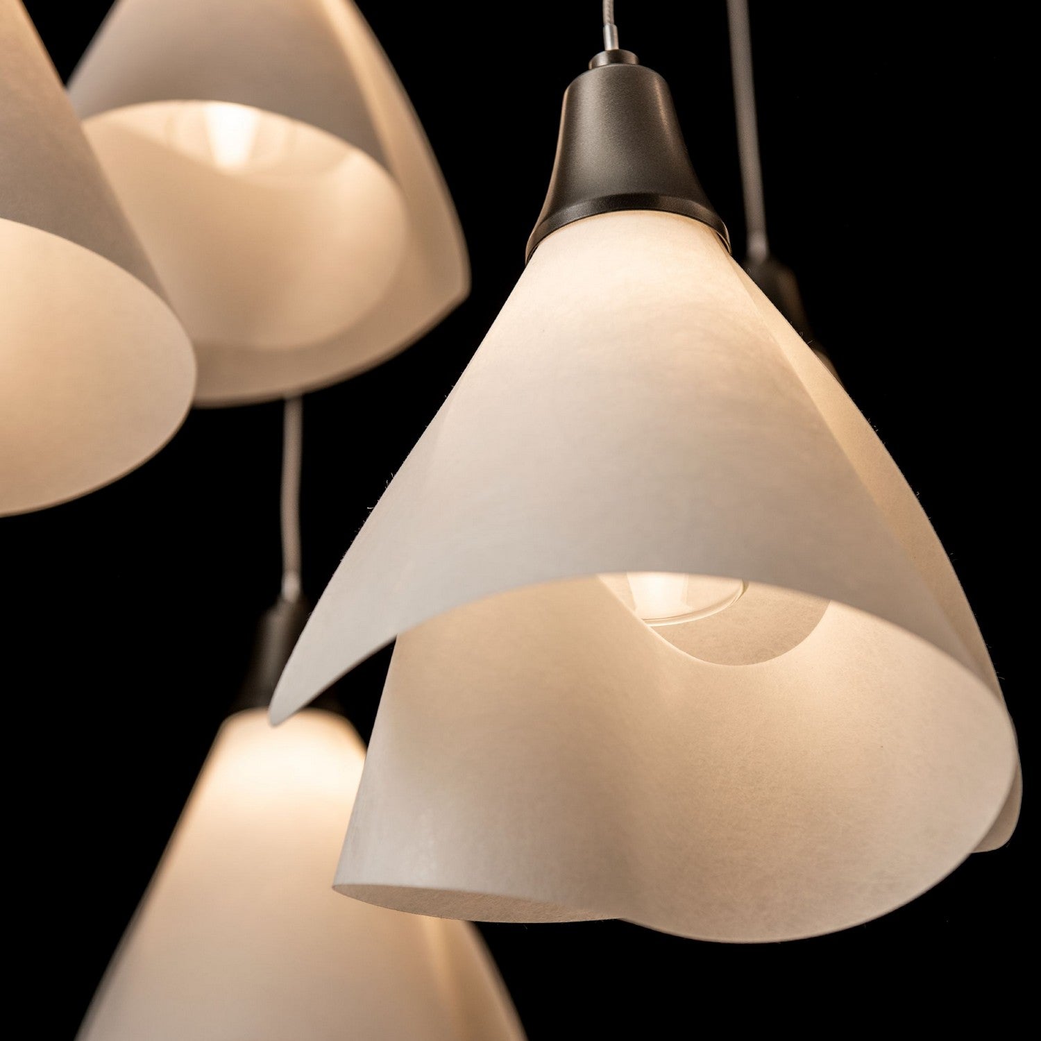 Hubbardton Forge - 131152-SKT-STND-07-SH1987 - Mobius 10-Light Mobile Pendant - Mobius - Dark Smoke