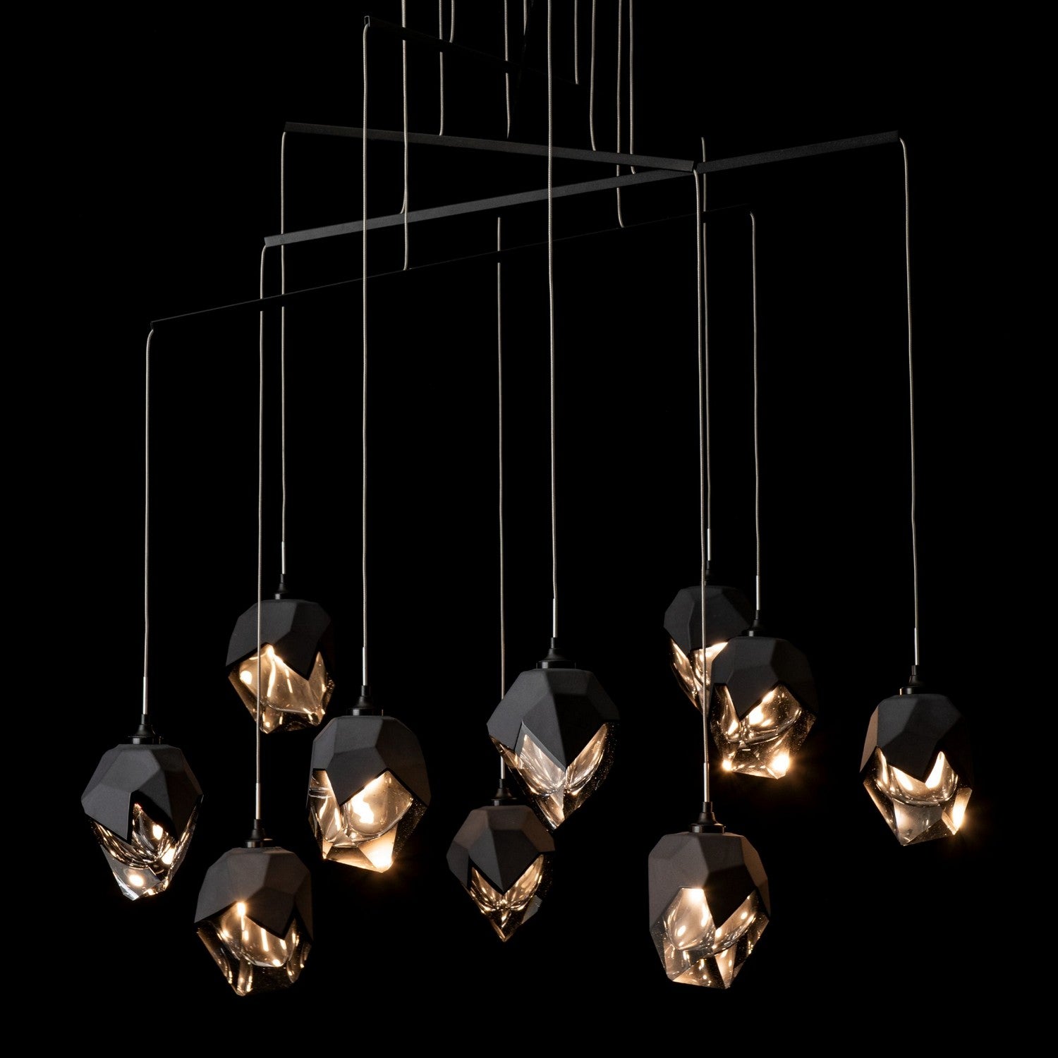 Hubbardton Forge - 131159-SKT-STND-10-BP0754 - Griffin Starburst Pendant - Chrysalis - Black