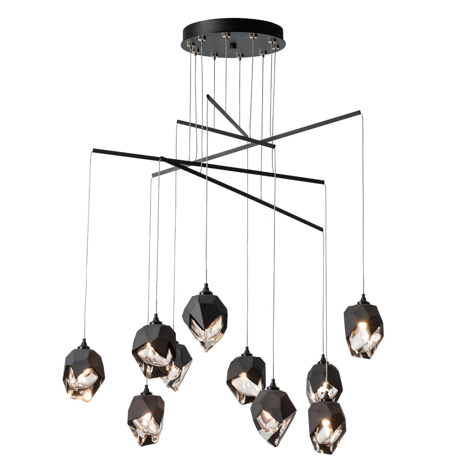 Hubbardton Forge - 131159-SKT-STND-10-BP0754 - Griffin Starburst Pendant - Chrysalis - Black