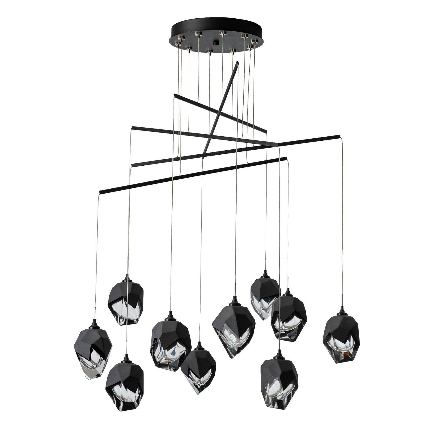 Hubbardton Forge - 131159-SKT-STND-10-BP0754 - Griffin Starburst Pendant - Chrysalis - Black