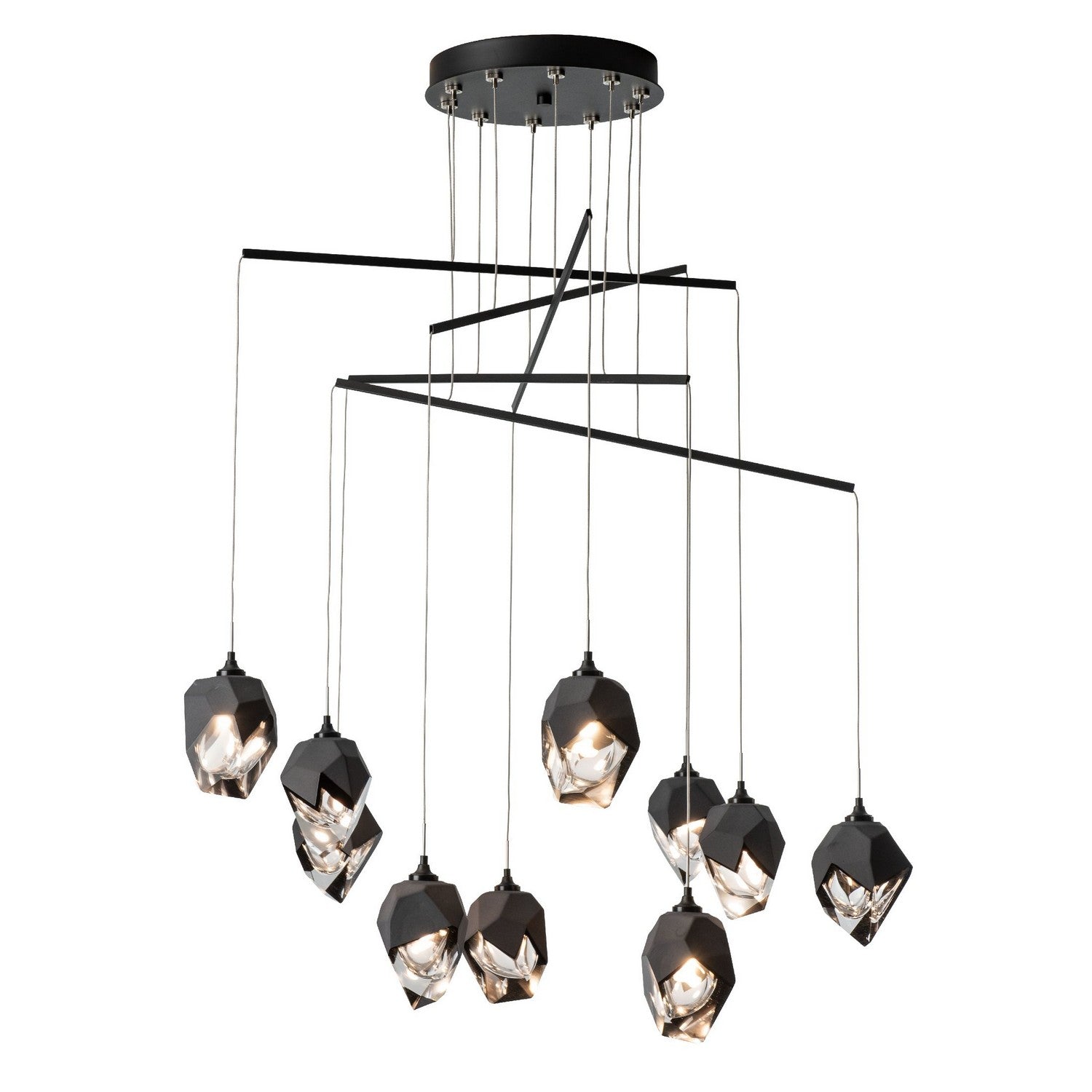 Hubbardton Forge - 131159-SKT-STND-10-BP0754 - Griffin Starburst Pendant - Chrysalis - Black