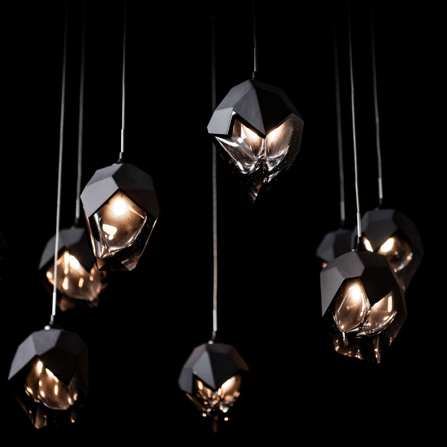 Hubbardton Forge - 131159-SKT-STND-10-BP0754 - Griffin Starburst Pendant - Chrysalis - Black