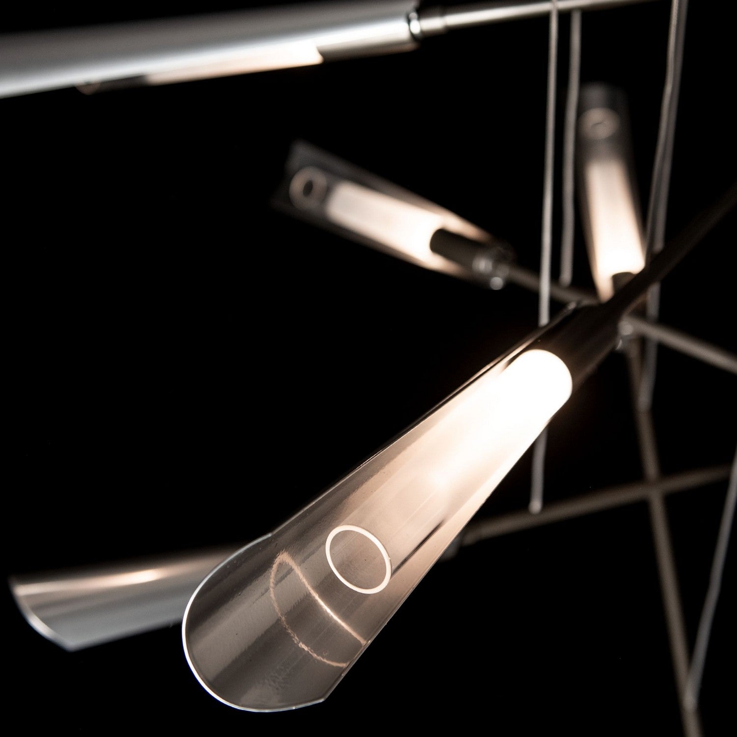 Hubbardton Forge - 131410-SKT-STND-07-85-WC0822 - Flight 10-Light Small Pendant - Flight - Dark Smoke