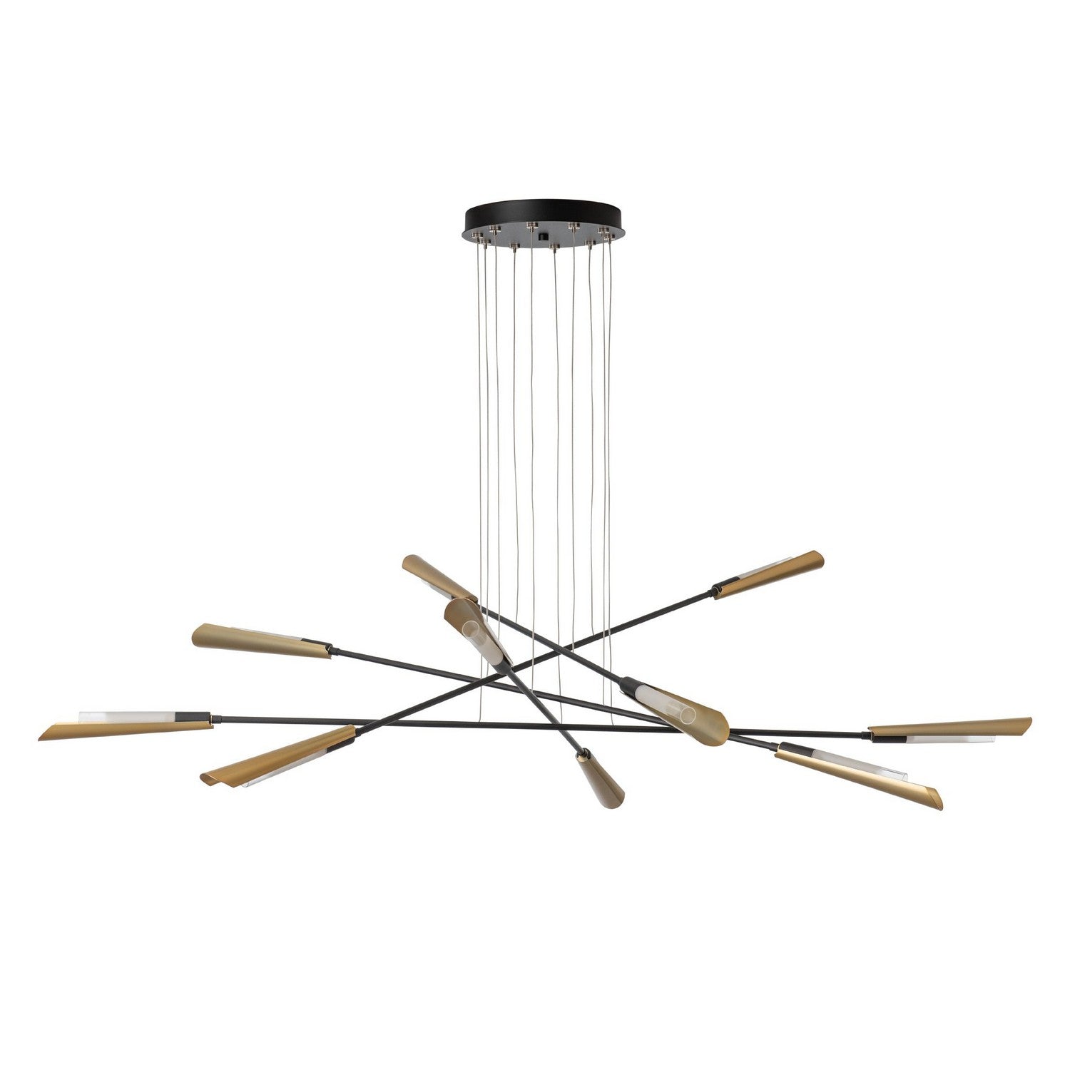 Hubbardton Forge - 131412-SKT-LONG-10-86-WC0822 - Flight 10-Light Pendant - Flight - Black