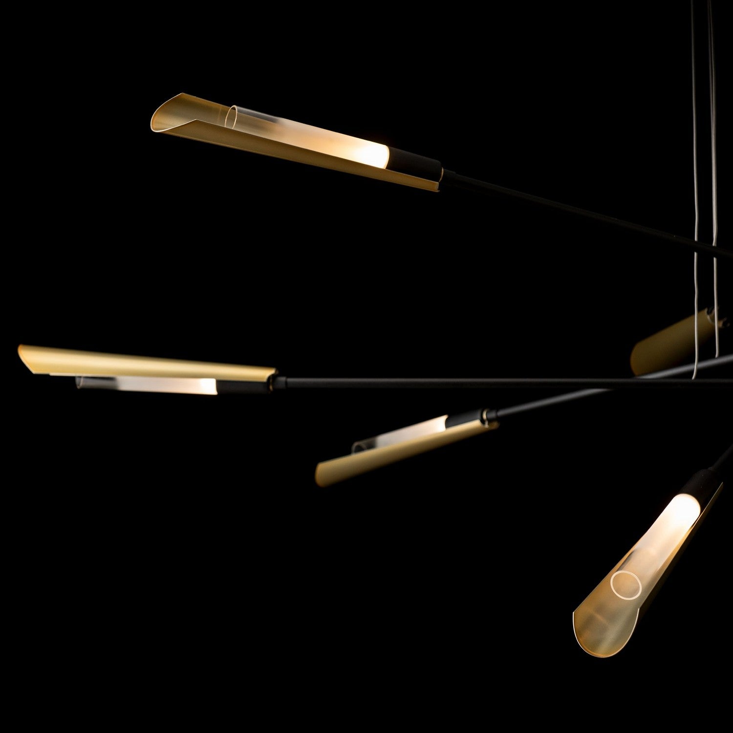 Hubbardton Forge - 131412-SKT-LONG-10-86-WC0822 - Flight 10-Light Pendant - Flight - Black