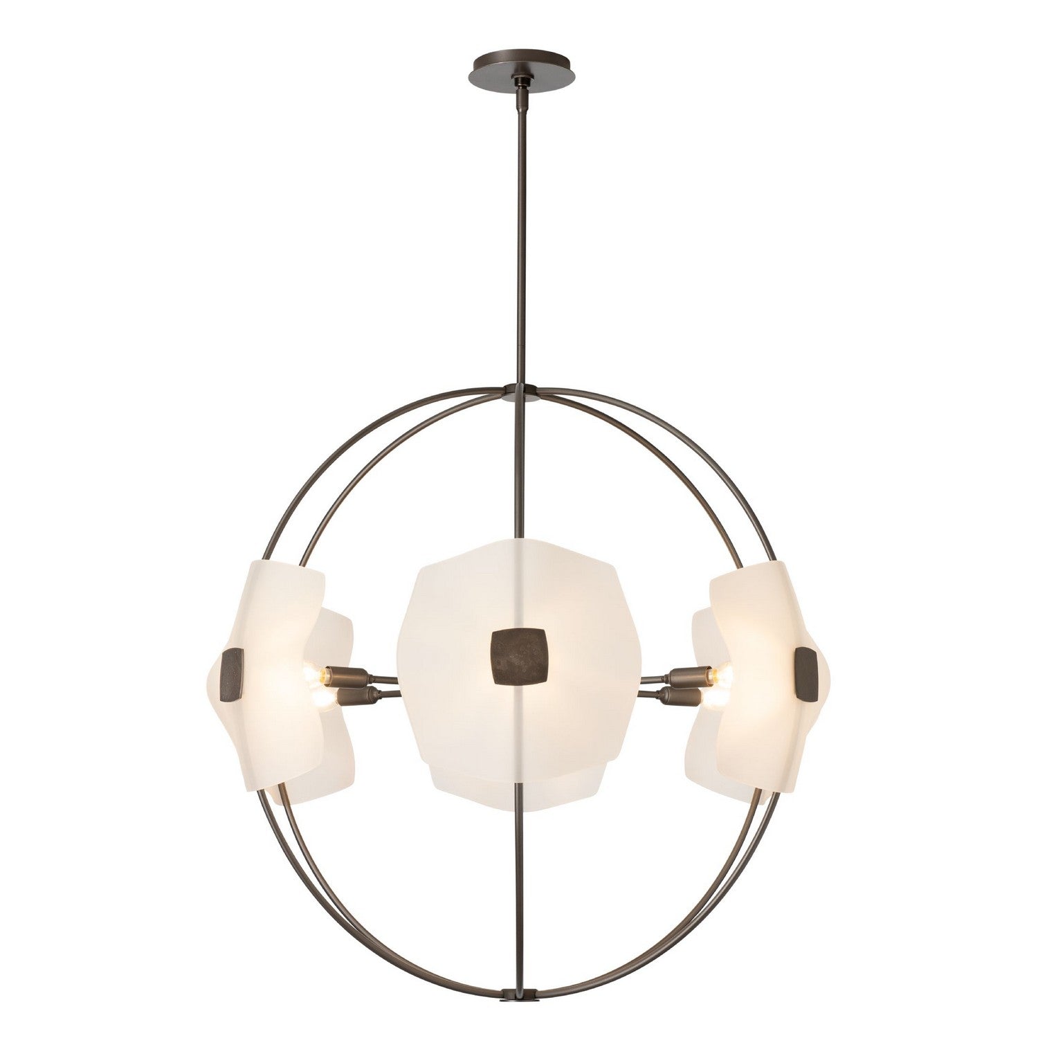 Hubbardton Forge - 131500-SKT-MULT-07-FD0835 - Astra Orb Small Pendant - Astra - Dark Smoke