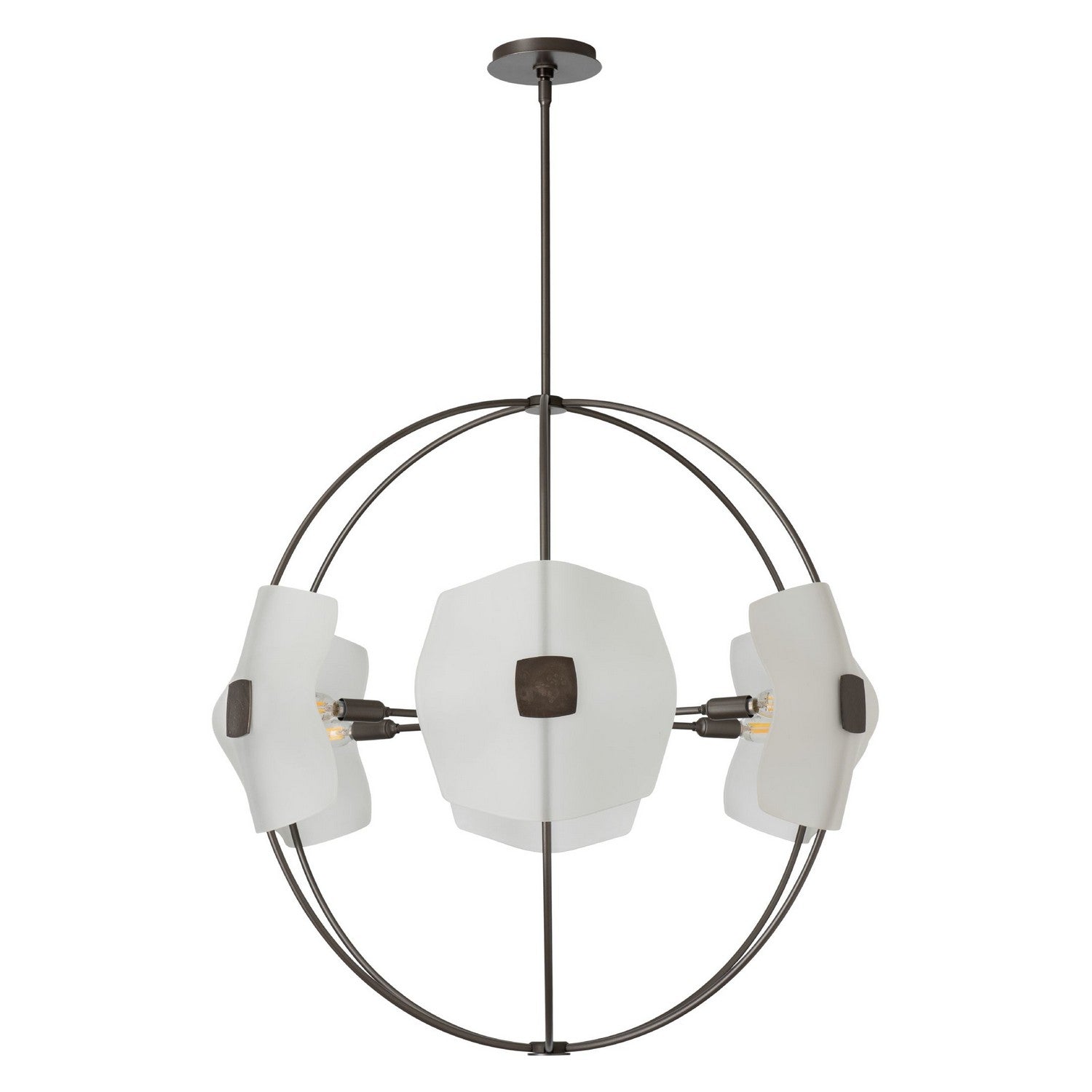 Hubbardton Forge - 131500-SKT-MULT-07-FD0835 - Astra Orb Small Pendant - Astra - Dark Smoke
