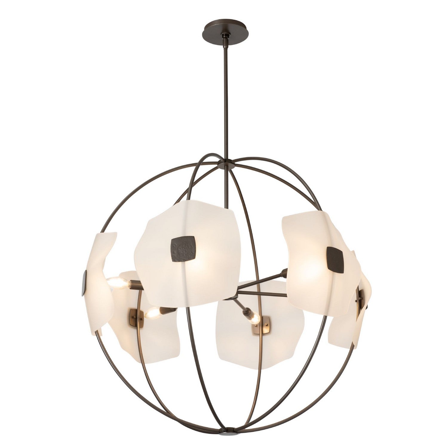 Hubbardton Forge - 131500-SKT-MULT-07-FD0835 - Astra Orb Small Pendant - Astra - Dark Smoke