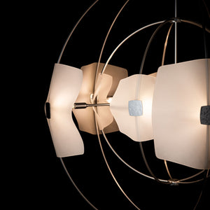 Hubbardton Forge - 131503-SKT-MULT-85-FD0852 - Ten Light Pendant - Astra - Sterling