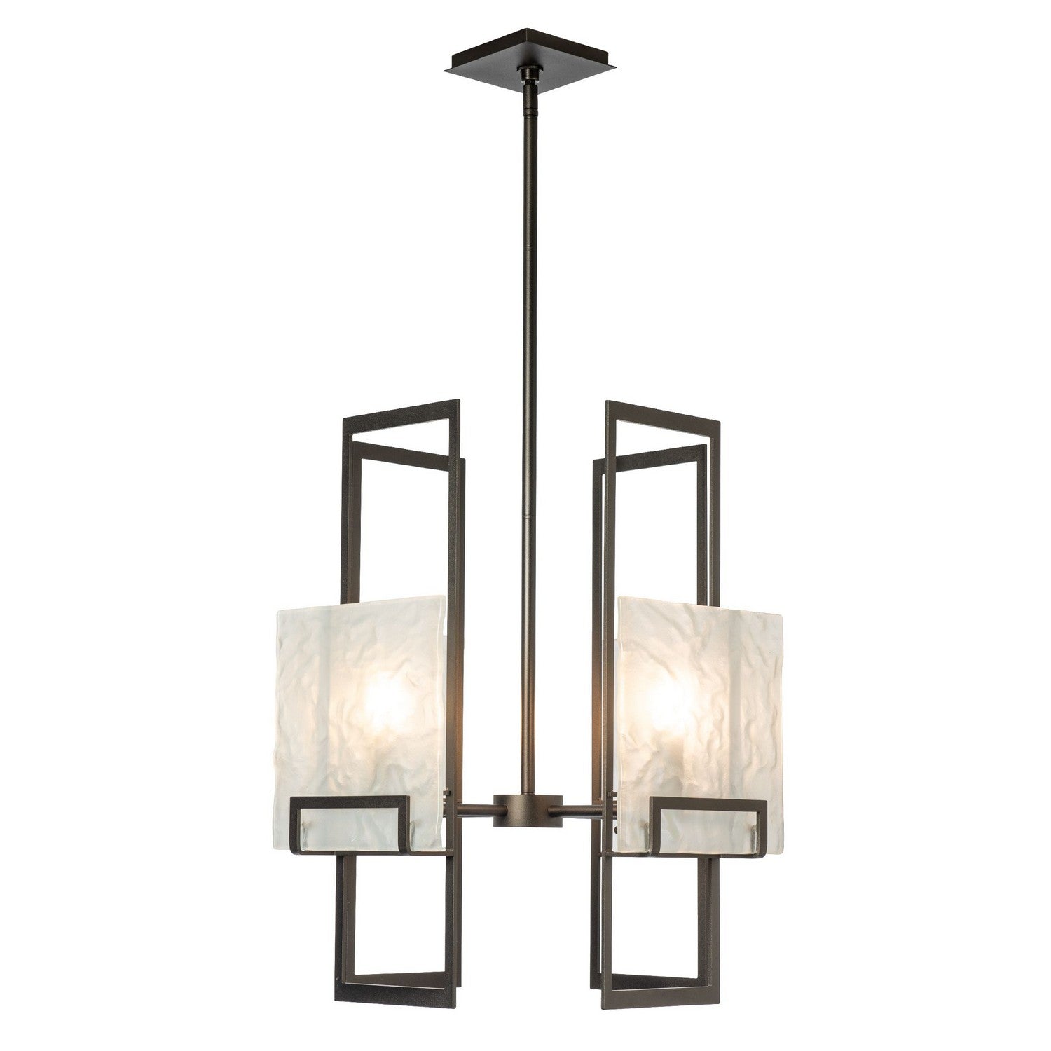 Hubbardton Forge - 131550-SKT-MULT-14-FD0836 - Geo 4-Light Pendant - Geo - Oil Rubbed Bronze