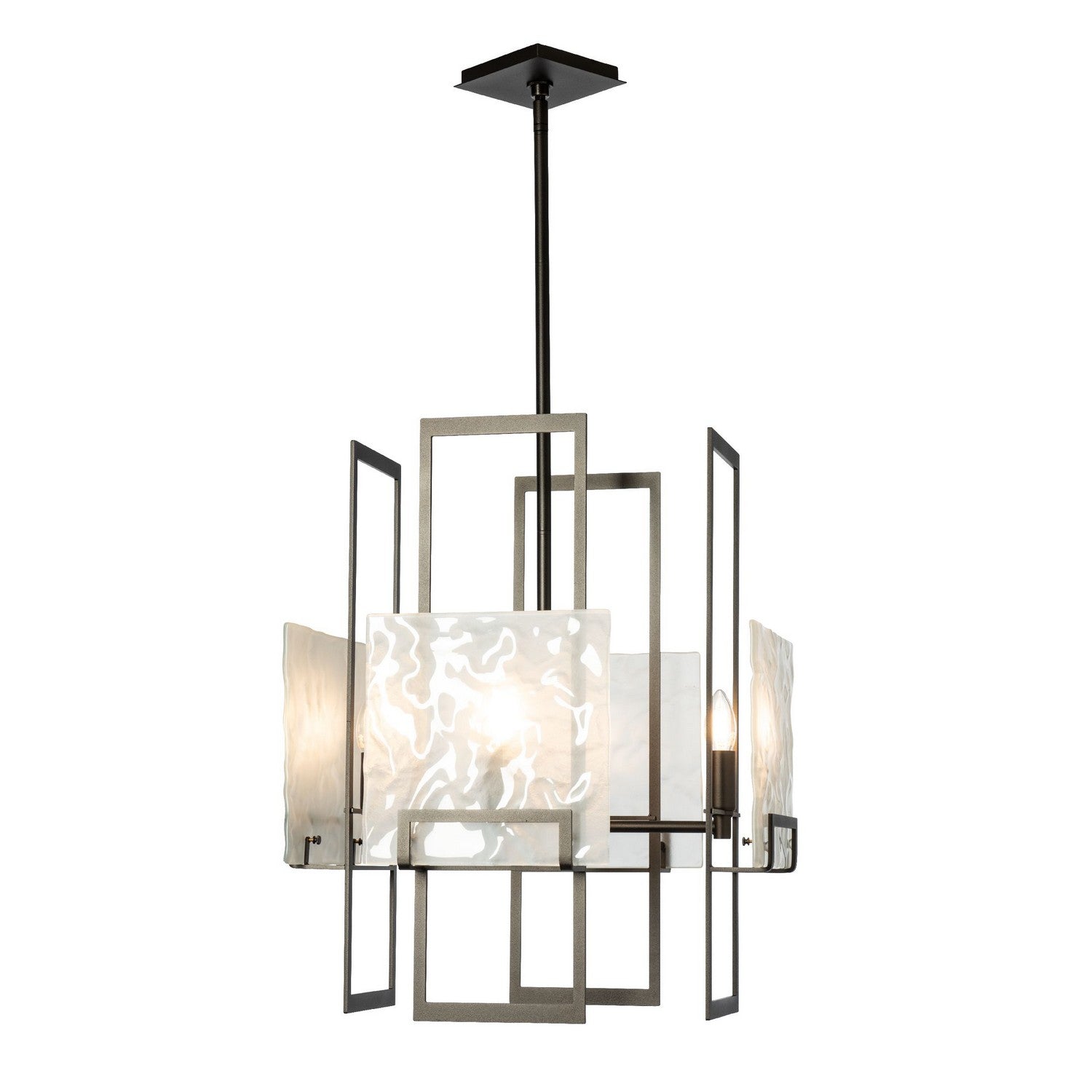 Hubbardton Forge - 131550-SKT-MULT-14-FD0836 - Geo 4-Light Pendant - Geo - Oil Rubbed Bronze