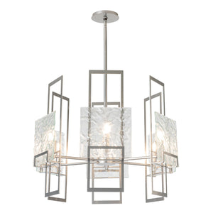 Hubbardton Forge - 131552-SKT-MULT-85-ZM0836 - Six Light Pendant - Geo - Sterling