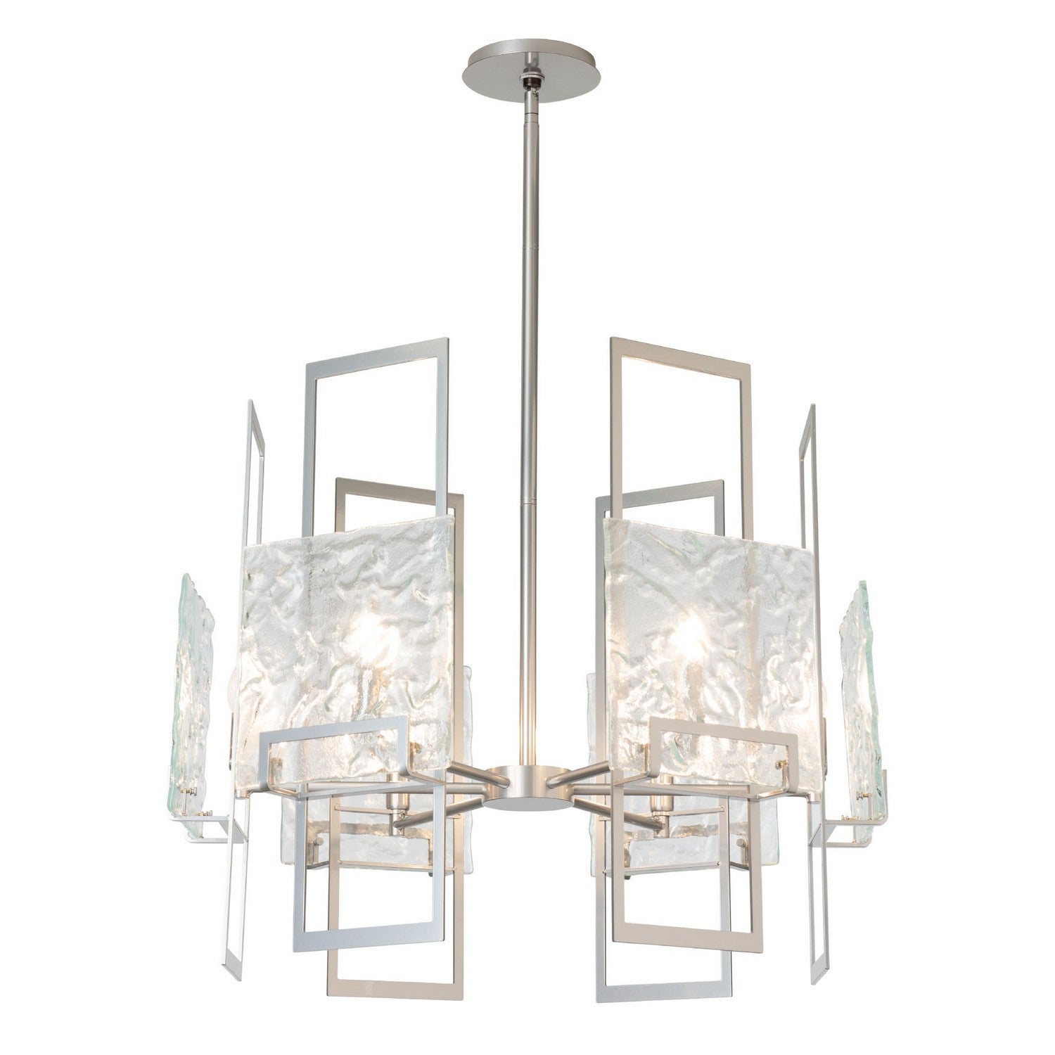 Hubbardton Forge - 131552-SKT-MULT-85-ZM0836 - Geo 6-Light Pendant - Geo - Sterling