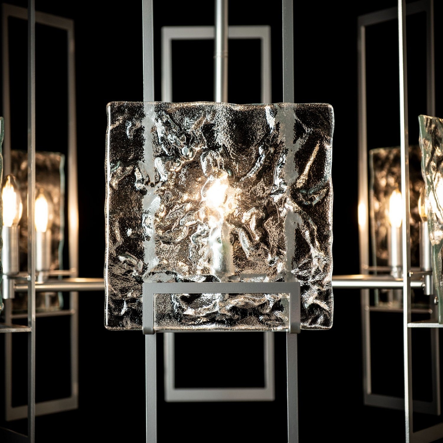Hubbardton Forge - 131552-SKT-MULT-85-ZM0836 - Geo 6-Light Pendant - Geo - Sterling