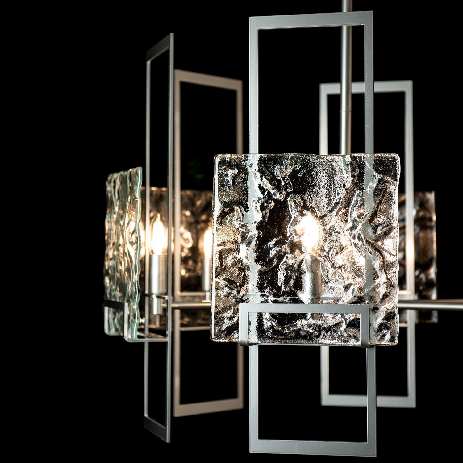 Hubbardton Forge - 131552-SKT-MULT-85-ZM0836 - Geo 6-Light Pendant - Geo - Sterling
