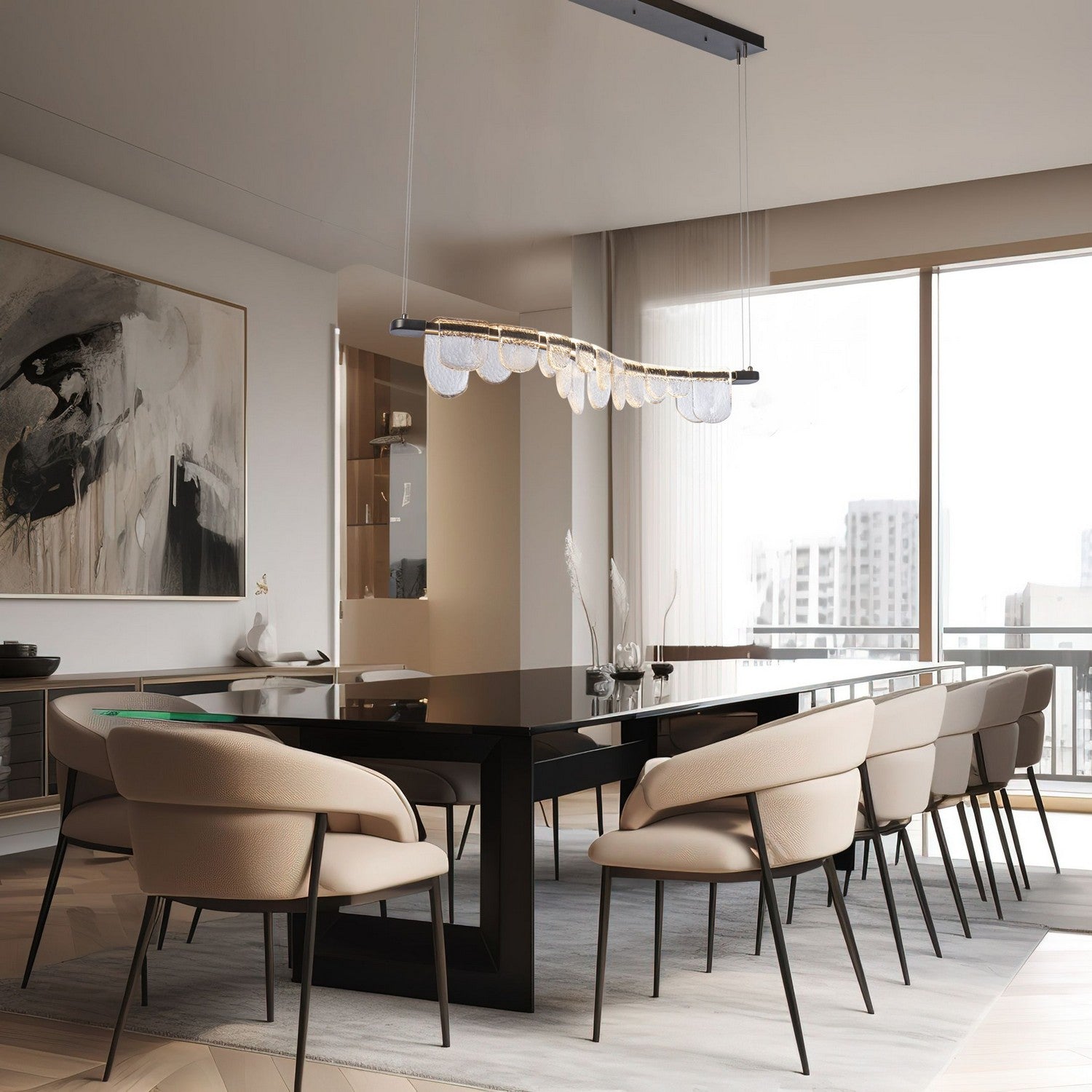 Hubbardton Forge - 139980-LED-STND-14-ZM0846 - Riverbed LED Pendant - Riverbed - Oil Rubbed Bronze