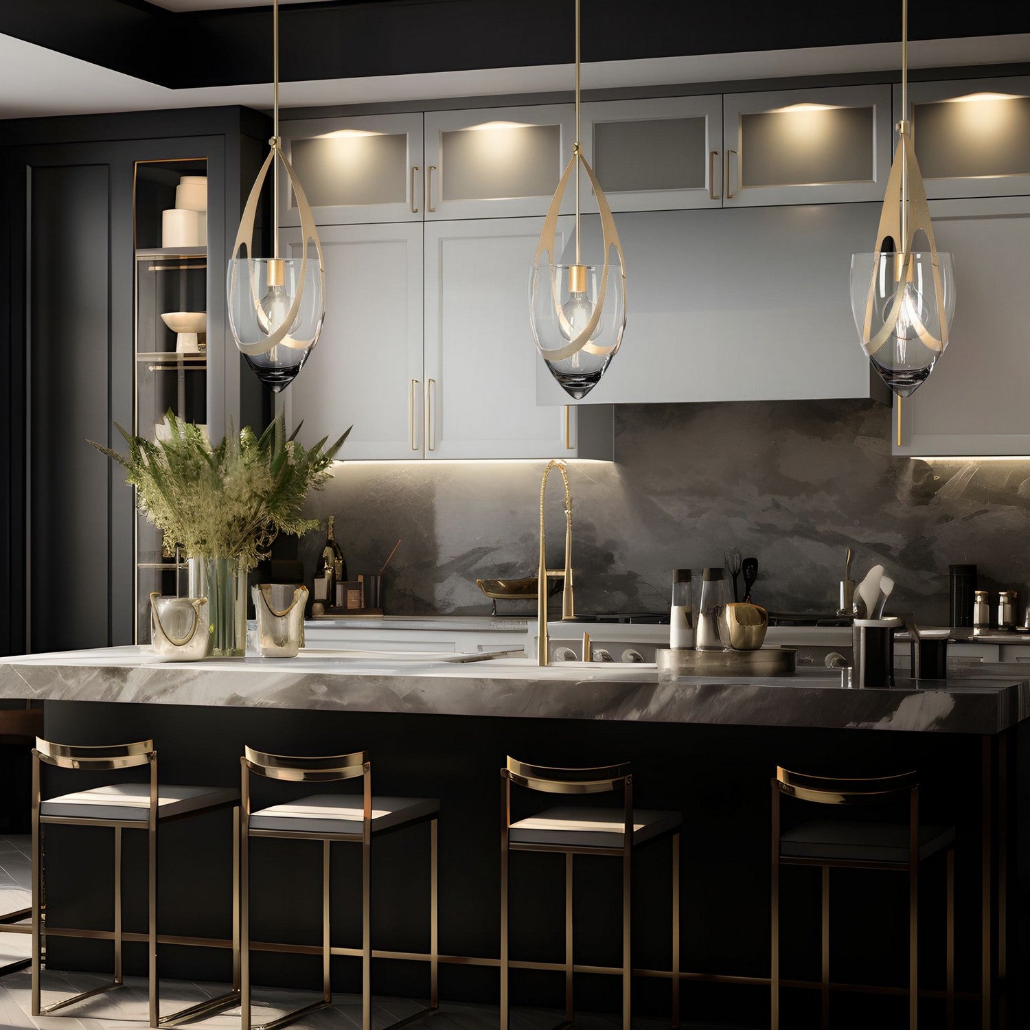 Hubbardton Forge - 187468-SKT-MULT-86-ZM0838 - Vaso Pendant - Vaso - Modern Brass