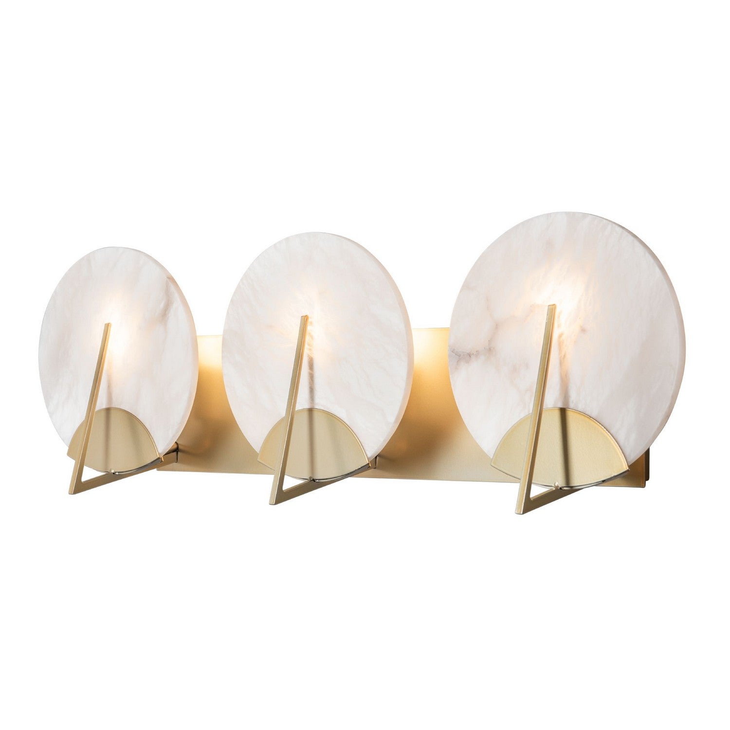 Hubbardton Forge - 201057-SKT-86-AR - Callisto 3-Light Bath Sconce - Callisto - Modern Brass
