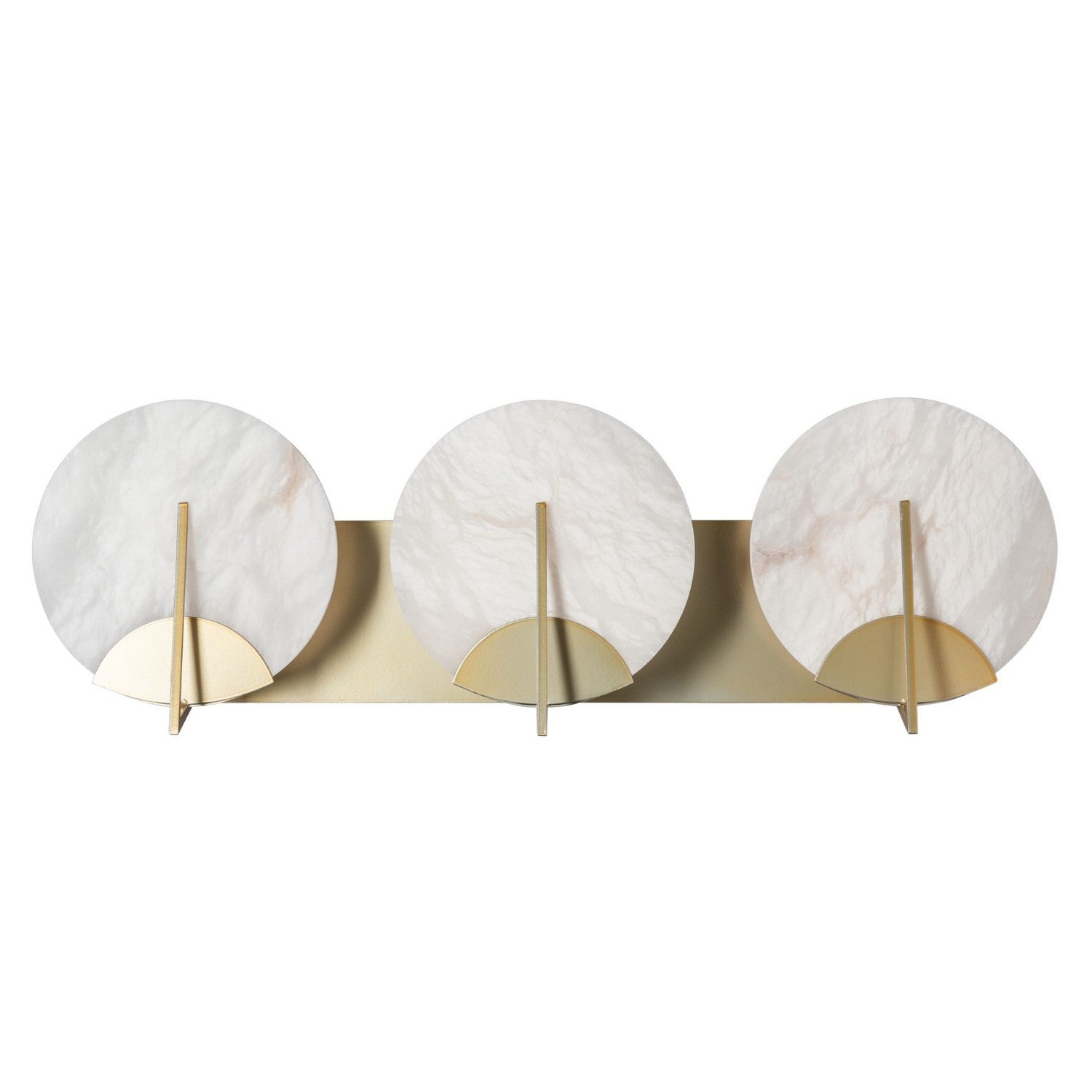 Hubbardton Forge - 201057-SKT-86-AR - Three Light Bath Sconce - Callisto - Modern Brass