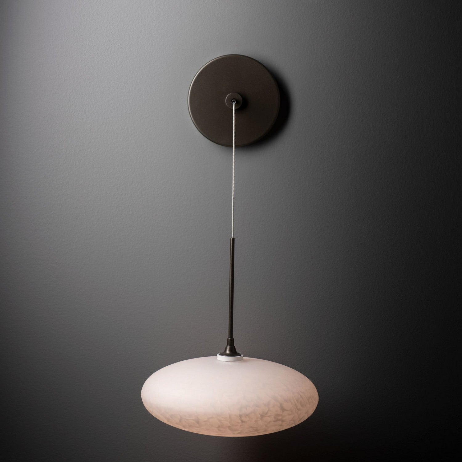 Hubbardton Forge - 201399-SKT-07-GS0818 - Clouds Low Voltage Sconce - Clouds - Dark Smoke